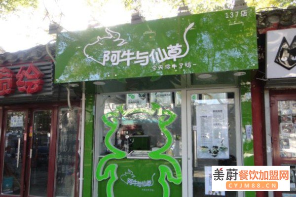 阿牛与仙草奶茶加盟店