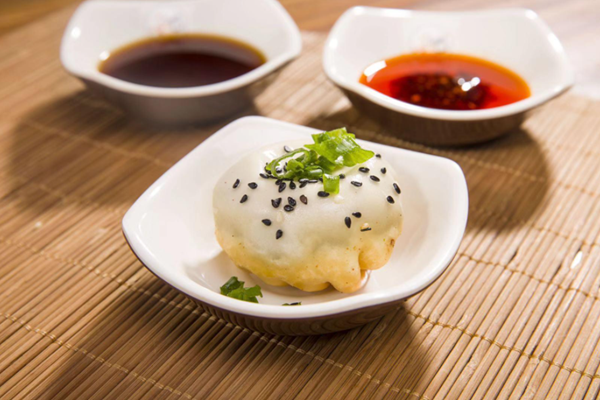 虾仁生煎包