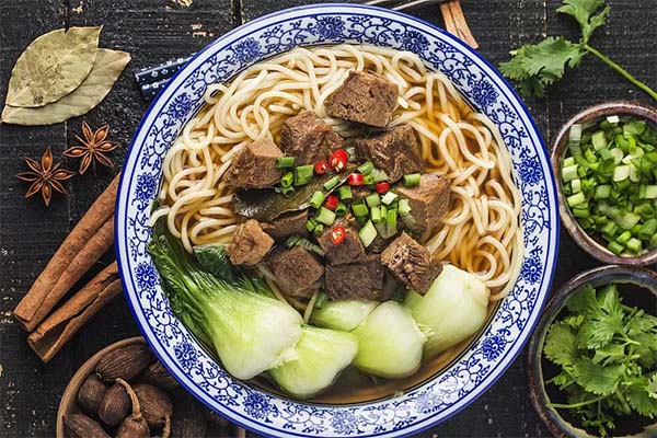 油菜牛肉面